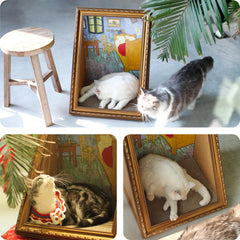 RAKKIHORU Eco-friendly cardboard frame supports up to 50 pounds for lasting use.