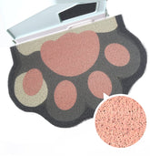 Rarenut Cute Cat Litter Mat 24x16 captures kicked litter, keeping floors clean and tidy.
