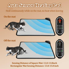 Rasfalo heating pad with ultra-soft flannel cover for pet comfort