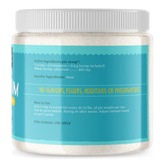 Raw Paws colostrum measuring scoop for easy daily immune-support servings.