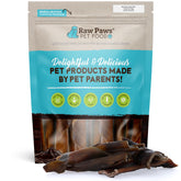 Raw Paws Camel Skin Chews 15-count pack showcases durable, long-lasting chew for dogs.