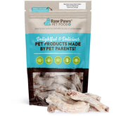 Raw Paws freeze-dried chicken necks bag single-ingredient dog-safe treats