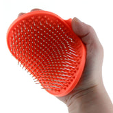 Raw Paws Grooming Brush handle shot showing ergonomic grip for comfortable grooming.