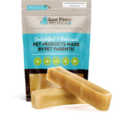 Raw Paws Himalayan Yak Chews extra large pack show a durable chew for large dogs.