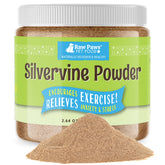 Raw Paws Silvervine Powder jar closeup for feline enrichment