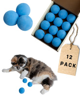 Rawry foam ball cat toy set blue packaging for convenient indoor play