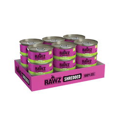Rawz 3oz cans packaging image, convenient portion-controlled feeding for cats.