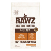 Rawz Meal Free Real Duck Recipe dogs bowl kibble in a bowl supports clean protein nutrition.