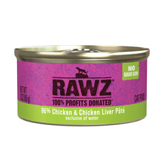 RAWZ Pate Chicken first ingredient closeup highlights real meat benefits.