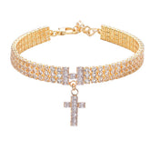 RayMinsino pet necklace cross sparkle highlights a radiant cross pendant for stylish pets