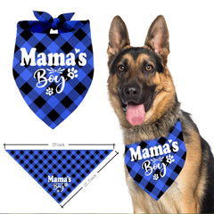Razpah Mama's Boy Dog Bandana packaging display—great gift idea for dog lovers