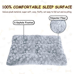 Razyzil Fluffy Dog Bed non-slip bottom keeps bed in place on floors