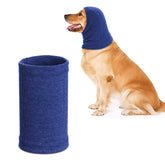Rbenxia dog ear muffs blue hood on pet provides warm protection during winter walks