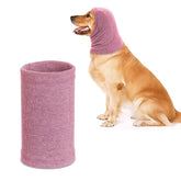 Rbenxia Quiet Ears pink dog ear-cover in medium offers wind protection during winter walks