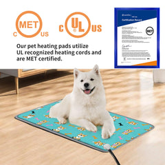 RC SLL large pet heating pad waterproof cover simplifies cleanup after use.