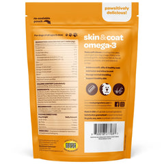 Ready Pet Go! dog-skin-coat chews close-up showing texture and flavor appeal.