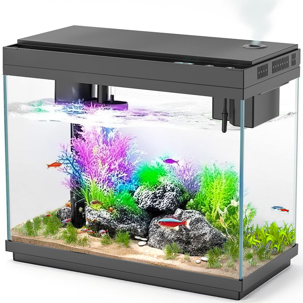 Rechale smart aquarium glass-view highlights clear underwater scenery for home or office decor
