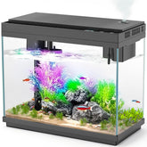 Rechale smart aquarium glass-view highlights clear underwater scenery for home or office decor