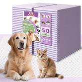 Red Rabbits dog training pads 24x24 pack front — sturdy surface for quick containment.