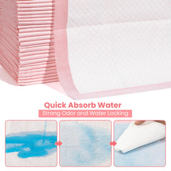Red Rabbits pink leak-proof bottom layer protects floors from leaks