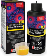 Red Sea Reef Energy Plus bottle pour shows easy dosing for reef tanks