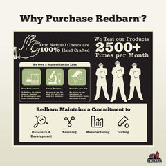 Redbarn beef cheek rolls grain-free and collagen-rich chews for joints
