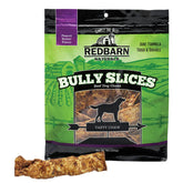 Redbarn Bully Slices peanut butter packaging image showing long-lasting chew.