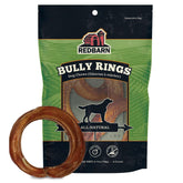 Redbarn Bully Stick Rings pack-3-count provides a long-lasting dog chew.