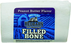 Redbarn Filled Dog Bones peanut butter 3in chew promotes long-lasting entertainment and dental support