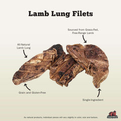 Redbarn Lamb Lung Filets oven-roasted close-up reveals savory aroma and crunchy texture.
