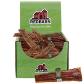 Redbarn Naturals Barky Bark beef treats packshot showing single-protein, grain-free snack for dogs.