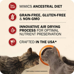 Redbarn Powerfood air-dried process image emphasizes minimal processing for premium nutrition.