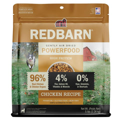 Redbarn Powerfood chicken chunks close-up for protein-rich dog meals.