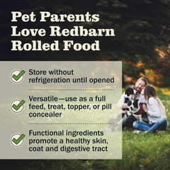 Redbarn Premium Rolled Dog Food semi-moist texture enhances palatability during meals
