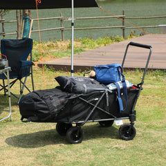 REDCAMP folding dog wagon front brakes securing parking