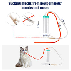 REDDODOU mucus extractor trap 10fr puppy view supports quick mucus removal in newborns