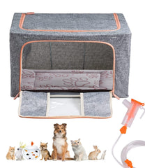 REDDODOU Puppy Incubator folds compactly for easy storage and quick setup