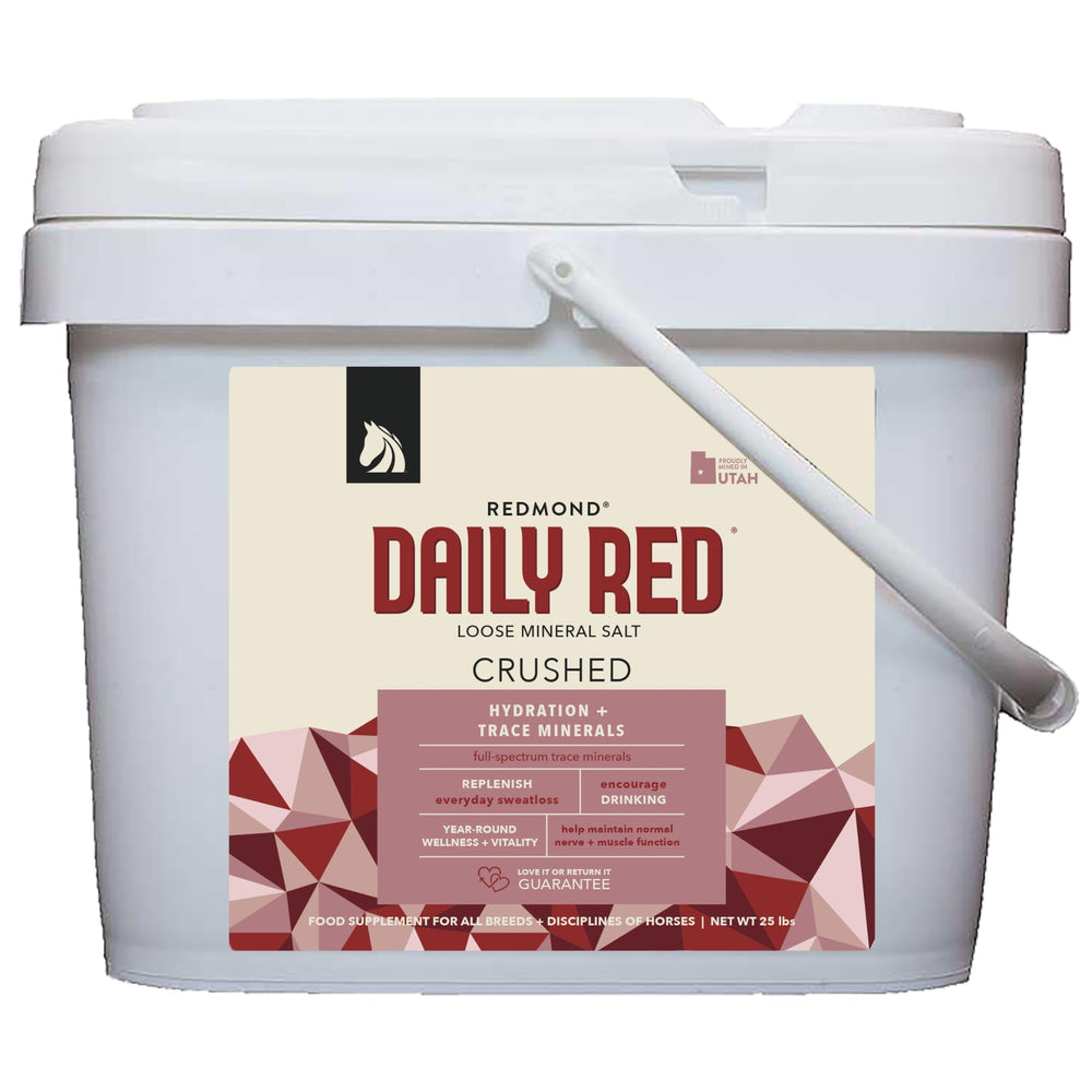 Redmond Rock Crushed bag closeup, showcasing natural minerals for hydration support.