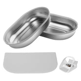 Redoso stainless-steel bowl with sealing ring for fresher pet meals and reduced odors.