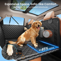 REEVAA seat cover anti-slip base keeps dog secure on bumps