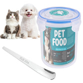 REFLYING canned cat food storage lid sealed on can reduces fridge odors and keeps contents fresh