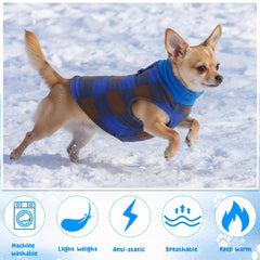 Reginary dog sweater with leash ring back – convenient outdoor control.