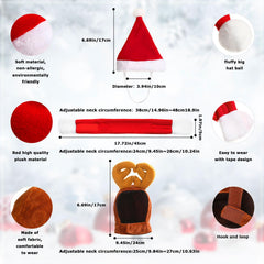 Reginary elk antler cat hat brown—cute holiday style for cats
