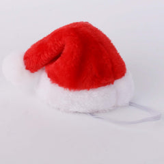 Regpre plush dog hat red texture conveys soft comfort for cozy seasonal photos.
