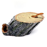 relaqcc Snake Hide Tree Roots Cave terrarium side view shows natural camouflage for hiding.