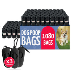 Reli Dog Poop Bags Rolls bulk 1080 pack keeps park cleanup ready