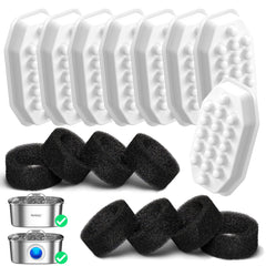 Rellaty cat fountain filters 12-pack for ongoing clean water.
