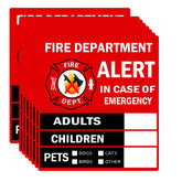 Remarkabel emergency alert sticker 4x4.5 inch pack ready for quick rescue awareness.