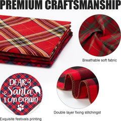 Remifa 4-pack dog Christmas bandana folded wear multiple looks
