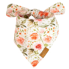 Remy+Roo adjustable bandana clip closeup demonstrates secure fit for different necks.